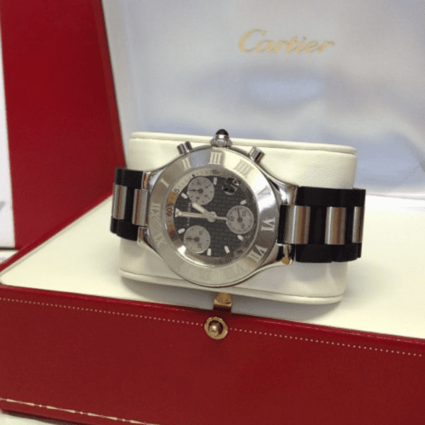 CARTIER CHRONOGRAPH 21 STAINLESS STEEL - Image 3