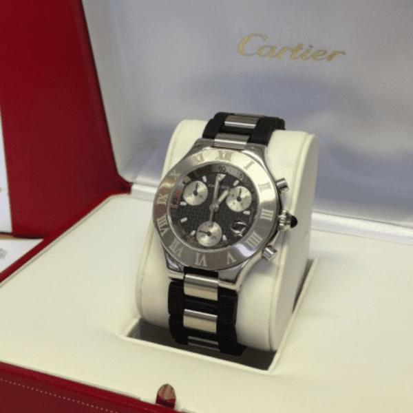 CARTIER CHRONOGRAPH 21 STAINLESS STEEL - Image 2