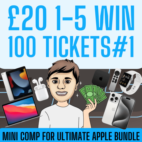 £20 1-5 WIN 100 NUMBERS ON THE ULTIMATE APPLE BUNDLE #1